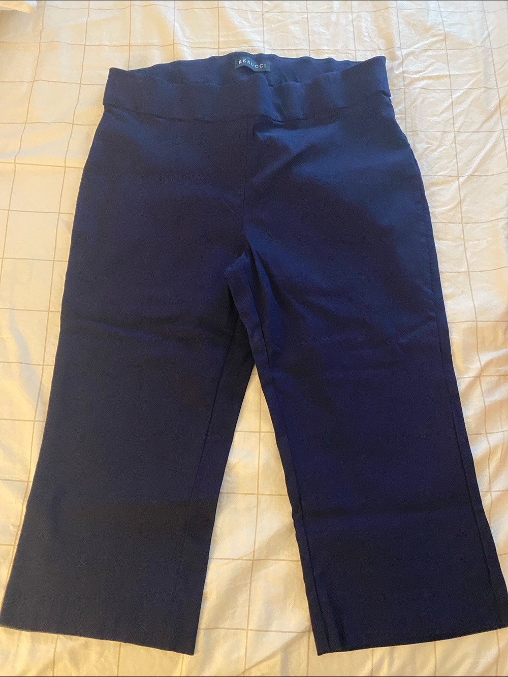 Navy Capri Pull-On Pants - Comfort Stretch